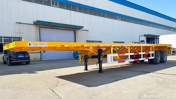 TITAN 40ft 2 Axle Flatbed Trailer for Sale in Sierra Leone