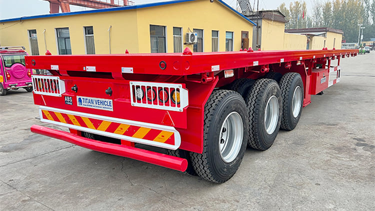 TITAN 40FT 3 Axle Flatbed Trailers for Sale in Tanzania