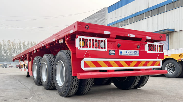 TITAN 40FT 3 Axle Flatbed Trailers for Sale in Tanzania