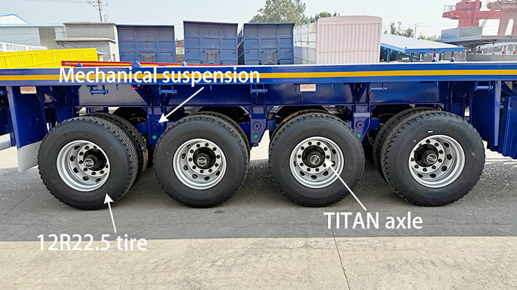 TITAN 4 Axle Flatbed Semi Trailer for Sale in Nigeria