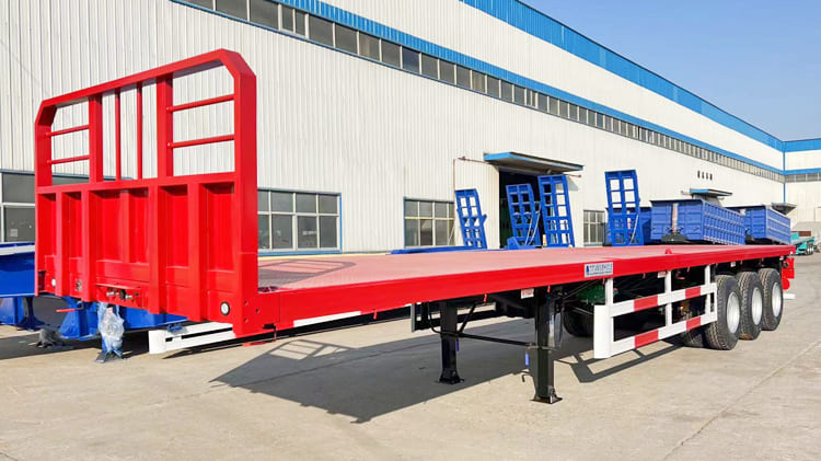 40 Foot Flatbed Trailer for Sale in Senegal with Front Board