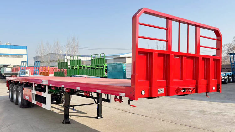 40 Foot Flatbed Trailer for Sale in Senegal with Front Board