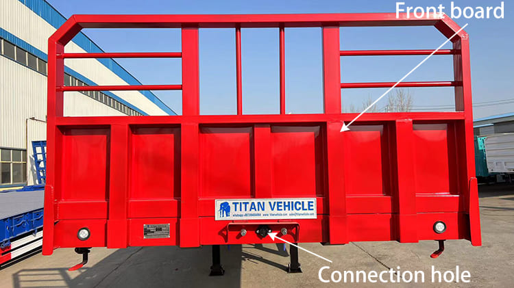 40 Foot Flatbed Trailer for Sale in Senegal with Front Board