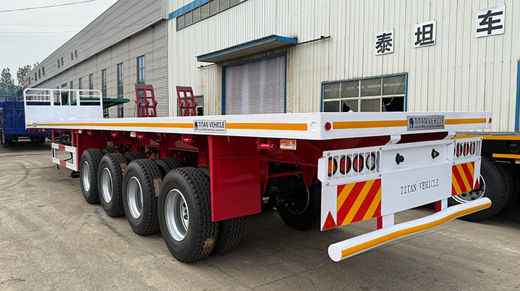 4 Axle 80 Tons Flat Deck Trailer for Sale in Jamaica