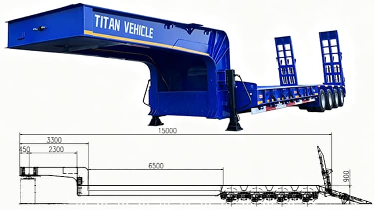 TITAN 4 Line 8 Axle Low Loader Trailer for Sale in Zimbabwe