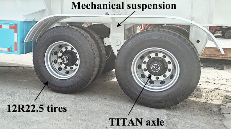 TITAN Diesel Tanker Trailer for Sale in Tanzania - 2 Axle 45000L 3 Compartments