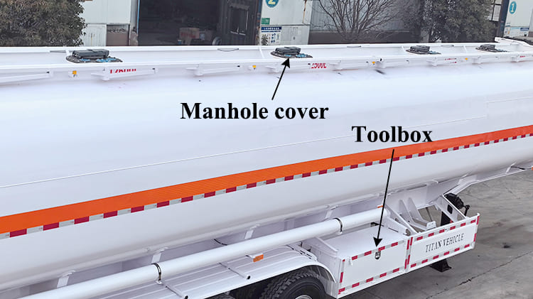 TITAN 3 Axle 50000L Fuel Tanker Semi Trailer for Sale