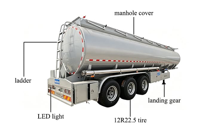 TITAN 3 Axle 42000L Petroleum Tanker Trailers for Sale in Guinea
