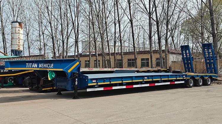 TITAN Tri Axle 80 Ton Semi Lowbed Trailer for Sale in Zambia
