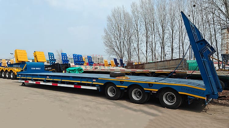 TITAN Tri Axle 80 Ton Semi Lowbed Trailer for Sale in Zambia