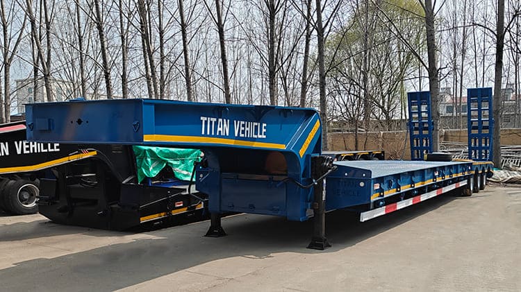 TITAN Tri Axle 80 Ton Semi Lowbed Trailer for Sale in Zambia