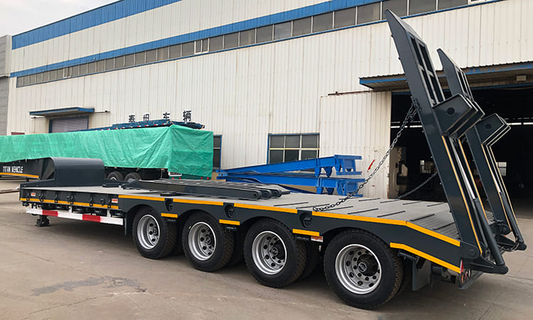 TITAN 4 Axle 80 Ton Low Bed Truck Trailer for Sale in Benin