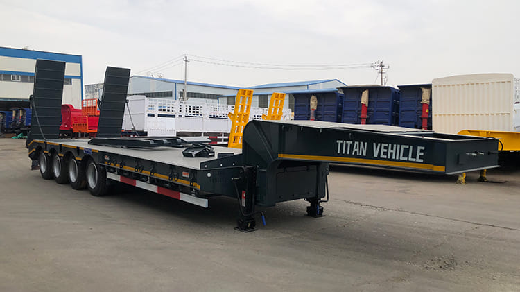 TITAN 4 Axle 80 Ton Low Bed Truck Trailer for Sale in Benin