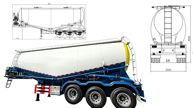 TITAN 40 CBM Bulk Cement Tanker for Sale in Tanzania