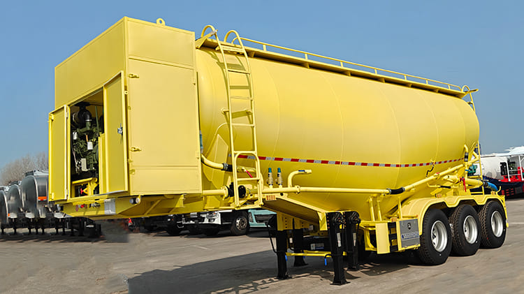 3 Axle 40 CBM Pneumatic Bulk Cement Trailer for Sale in Ghana