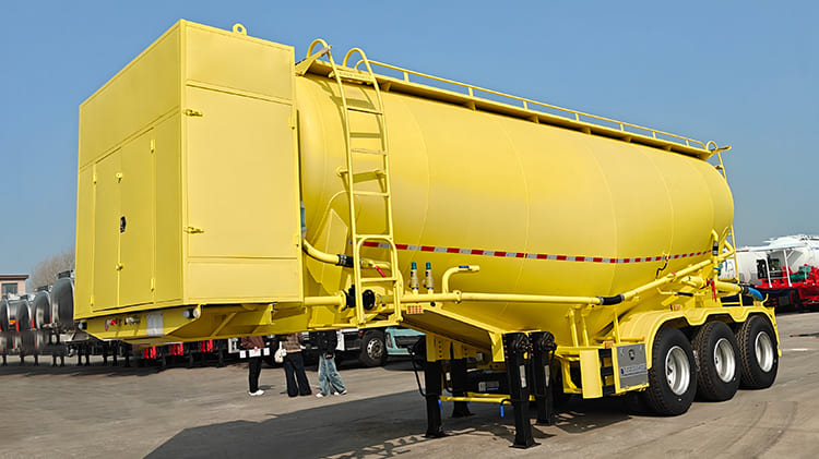 3 Axle 40 CBM Pneumatic Bulk Cement Trailer for Sale in Ghana