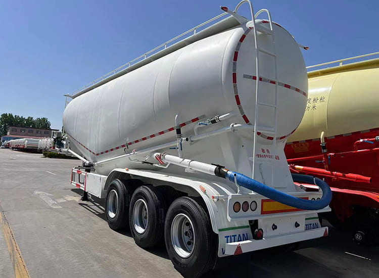 TITAN 3 Axle 50CBM Dry Bulk Cement Tanker Trailer for Sale in Saudi Arabia