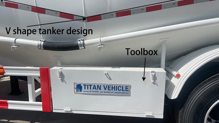 TITAN 3 Axle 50CBM Dry Bulk Cement Tanker Trailer for Sale in Saudi Arabia
