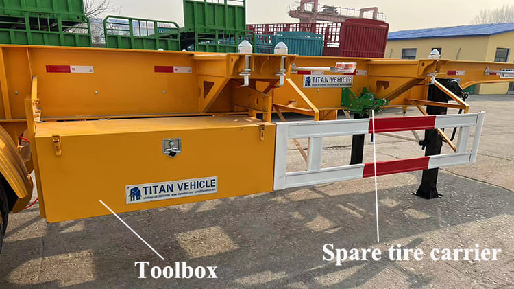 TITAN Tri Axle 40FT Container Chassis Trailer for Sale in Guam