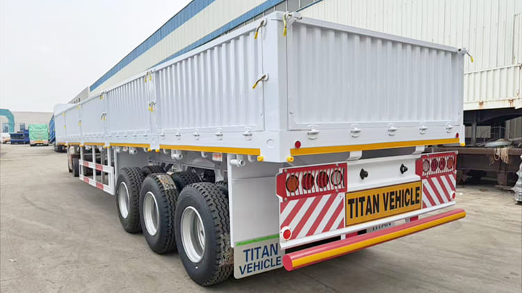 TITAN 3 Axle Drop Side Trailer for Sale in Zambia - 40 FT 60 Ton