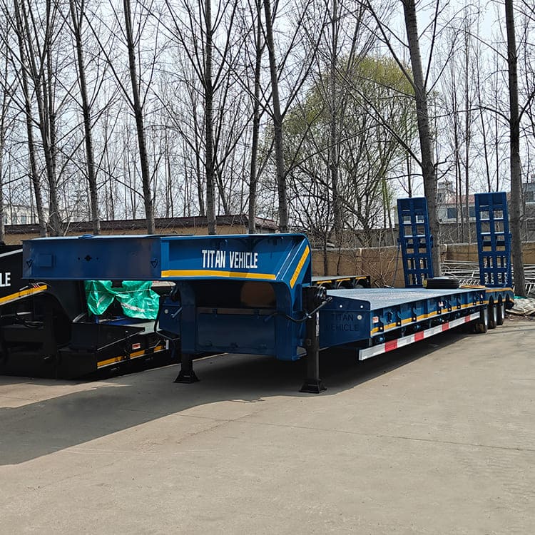 Tri Axle 80 Ton Semi Lowbed Trailer