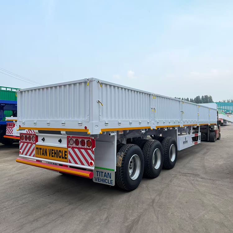 3 Axle Drop Side Trailer