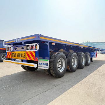 4 Axle Flatbed Semi Trailer